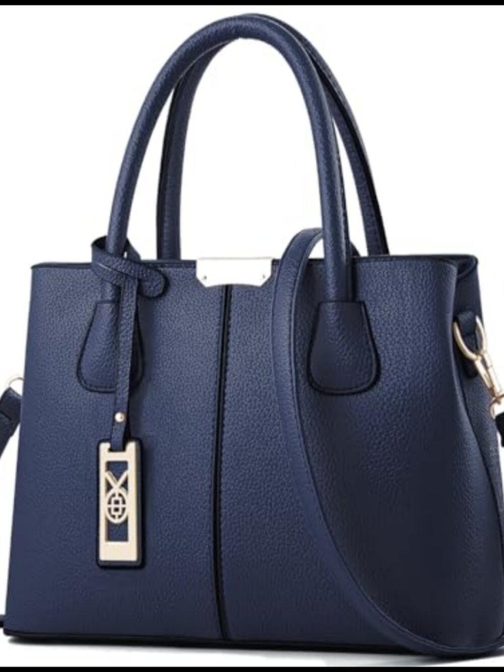 Synthetic Leather Satchel Crossbody Tote Shoulder Bag Adjustable Strap